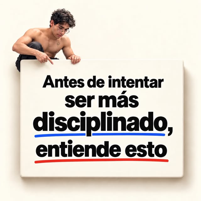 Publicación: antes de intentar ser más disciplinado, entiende esto