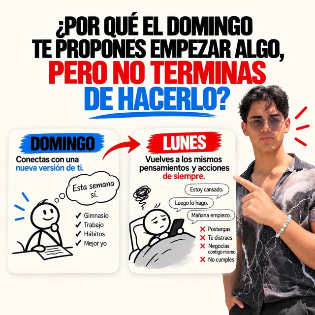 Publicación: por qué el domingo te propones empezar algo
